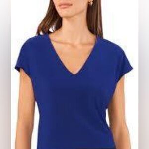 Halogen V-Neck Dolman Sleeve T-Shirt Size Large